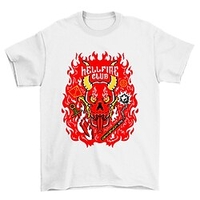 Inspired by Stranger Things Eleven Hellfire Club T-shirt Anime 100% Polyester Anime Harajuku Graphic Kawaii T-shirt For Men