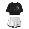 Inspired by Stranger Things Eleven Shorts Crop Top 100% Polyester Anime Harajuku Graphic Kawaii Shorts For Women