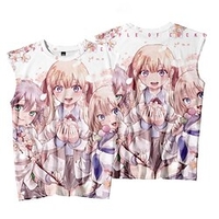Inspired by The Demon Girl Next Door Yoshida Yuuko Cosplay Costume T-shirt 100% Polyester Pattern Harajuku Graphic Kawaii Vest For Men