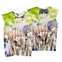 Inspired by The Demon Girl Next Door Yoshida Yuuko Cosplay Costume T-shirt 100% Polyester Pattern Harajuku Graphic Kawaii Vest For Men
