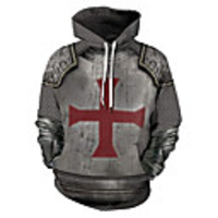 Inspired by The Last Templar Knights Templar Cosplay Costume Hoodie Terylene 3D Printing Hoodie For Men