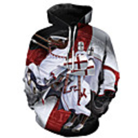 Inspired by The Last Templar Knights Templar Cosplay Costume Hoodie Terylene 3D Printing Hoodie For Men
