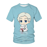 Inspired by The Promised Neverland Cosplay Anime Cartoon 100% Polyester 3D Harajuku Graphic Kawaii T-shirt For Women