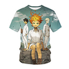 Inspired by The Promised Neverland Cosplay Anime Cartoon 100% Polyester 3D Harajuku Graphic Kawaii T-shirt For Women