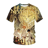 Inspired by The Promised Neverland Cosplay Anime Cartoon 100% Polyester 3D Harajuku Graphic Kawaii T-shirt For Women