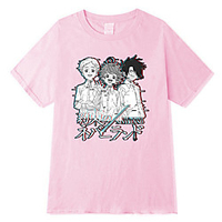 Inspired by The Promised Neverland Cosplay Anime Cartoon Polyester / Cotton Blend Print Harajuku Graphic Kawaii T-shirt For Women