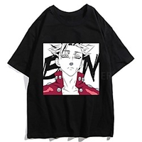 Inspired by The Seven Deadly Sins Cosplay Anime Cartoon Polyester / Cotton Blend Print Harajuku Graphic Kawaii T-shirt For Women