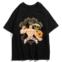 Inspired by The Seven Deadly Sins Cosplay Anime Cartoon Polyester / Cotton Blend Print Harajuku Graphic Kawaii T-shirt For Women