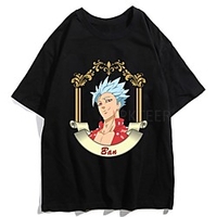 Inspired by The Seven Deadly Sins Cosplay Anime Cartoon Polyester / Cotton Blend Print Harajuku Graphic Kawaii T-shirt For Women