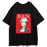 Inspired by The Seven Deadly Sins Cosplay Anime Cartoon Polyester / Cotton Blend Print Harajuku Graphic Kawaii T-shirt For Women