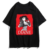 Inspired by The Seven Deadly Sins Cosplay Anime Cartoon Polyester / Cotton Blend Print Harajuku Graphic Kawaii T-shirt For Women