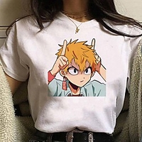 Inspired by Toilet Bound Hanako kun Cosplay Cosplay Costume T-shirt Polyester / Cotton Blend Print Harajuku Graphic Kawaii T-shirt For Women