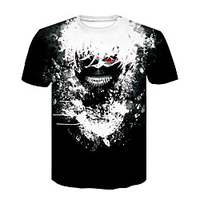 Inspired by Tokyo Ghoul Cosplay Anime Cartoon 100% Polyester 3D Harajuku Graphic Kawaii T-shirt For Women
