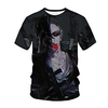 Inspired by Tokyo Ghoul Cosplay Anime Cartoon 100% Polyester 3D Harajuku Graphic Kawaii T-shirt For Women