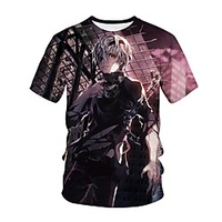Inspired by Tokyo Ghoul Cosplay Anime Cartoon 100% Polyester 3D Harajuku Graphic Kawaii T-shirt For Women