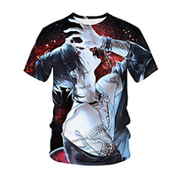 Inspired by Tokyo Ghoul Cosplay Anime Cartoon 100% Polyester 3D Harajuku Graphic Kawaii T-shirt For Women