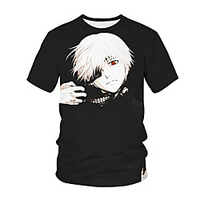 Inspired by Tokyo Ghoul Cosplay Anime Cartoon 100% Polyester 3D Harajuku Graphic Kawaii T-shirt For Women