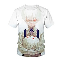 Inspired by Tokyo Ghoul Cosplay Anime Cartoon 100% Polyester 3D Harajuku Graphic Kawaii T-shirt For Women
