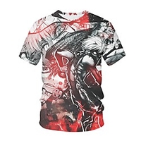 Inspired by Tokyo Ghoul Cosplay Anime Cartoon 100% Polyester 3D Harajuku Graphic Kawaii T-shirt For Women