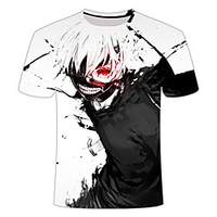 Inspired by Tokyo Ghoul Cosplay Cosplay Costume T-shirt Polyester / Cotton Blend Print 3D T-shirt For Women