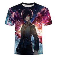 Inspired by Tokyo Ghoul Cosplay Cosplay Costume T-shirt Polyester / Cotton Blend Print 3D T-shirt For Women