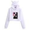 Inspired by Tokyo Ghoul Kaneki Ken Crop Top Hoodie Polyester / Cotton Blend Graphic Prints Printing Crop Top For Men