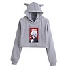 Inspired by Tokyo Ghoul Kaneki Ken Crop Top Hoodie Polyester / Cotton Blend Graphic Prints Printing Crop Top For Men