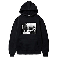 Inspired by Tokyo Ghoul Kaneki Ken Hoodie Anime 100% Polyester Anime Harajuku Graphic Kawaii Hoodie For Men