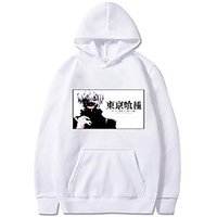Inspired by Tokyo Ghoul Kaneki Ken Hoodie Anime 100% Polyester Anime Harajuku Graphic Kawaii Hoodie For Men