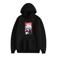 Inspired by Tokyo Ghoul Kaneki Ken Hoodie Polyester / Cotton Blend Graphic Prints Printing Hoodie For Men