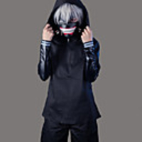Inspired by Tokyo Ghoul Ken Kaneki Anime Cosplay Costumes Japanese Cosplay Suits Solid Colored Long Sleeve Coat Top Pants For Men