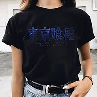 Inspired by Tokyo Ghoul Ken Kaneki T-shirt Anime 100% Polyester Anime Harajuku Graphic Kawaii T-shirt For Men