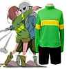 Inspired by Undertale Frisk Anime Cosplay Costumes Japanese Cosplay Suits Top Shorts For Men