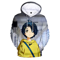 Inspired by wonder egg priority Cosplay Cosplay Costume Hoodie Terylene 3D Printing Hoodie For Women