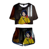 Inspired by wonder egg priority Cosplay Cosplay Costume Outfits Terylene 3D 2 Piece Printing Shorts For Women