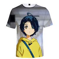 Inspired by wonder egg priority Cosplay Cosplay Costume T-shirt Terylene 3D Printing T-shirt For Women