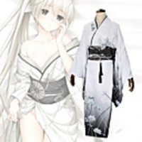Inspired by Yosuga no Sora Kasugano Sora Anime Cosplay Costumes Japanese Cosplay Suits Kimono Leotard / Onesie Corsets Bow For Women