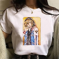 Inspired by Yuri on Ice Cosplay Anime Cartoon Polyester / Cotton Blend Print Harajuku Graphic Kawaii T-shirt For Women