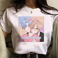 Inspired by Yuri on Ice Cosplay Anime Cartoon Polyester / Cotton Blend Print Harajuku Graphic Kawaii T-shirt For Women