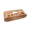 Insulated Cocktail Shaker Mixer Cocktail Shaker Mixer Bartender Kit Stylish Wooden Stand 550ML Stainless Steel Bartending Kit for Home Bar Party