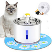 Interactive Bowls Water Bottles Water Fountain Dog Cat Pet Toy 1pc Pet Friendly Flower Plastic Gift