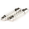 Interior Car Lights - 2 Blue 10 LED 12V 44mm Bulbs