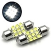 Interior Car Lights - 2 Festoon White 9 LED 12V 31mm Bulbs