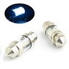 Interior Car Lights - 2 Festoon Xenon White 4 LED 12V 31mm Bulbs