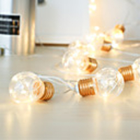 IP65 4M 10 Bulbs LED Festoon Party Lights Garland String Fairy Lights For Wedding Events Lights Garden Party Bar Bistro Decor Lighting Decor Warm White Lighting AA Battery Power