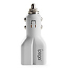 iPega Dual USB Cigarette Charger for iPad,  iPhone and Cell Phones (White)