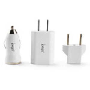 iPega Power Adapter Pack with Car,  EU and US Plug for iPhone