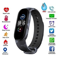 iPS M5 Smart Watch 0.69 inch Smartwatch Fitness Running Watch Bluetooth Pedometer Call Reminder Activity Tracker Compatible with Android iOS Women Men Waterproof Long Standby Message Reminder IPX-0 miniinthebox