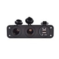 Iztoss Motorcycle / Car Cigarette Lighter 2 USB Ports for 5 V