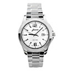 J-three Japanese-quartz Movement Round Case Casual Watch (40200 White)